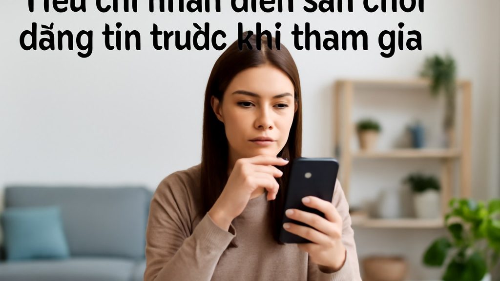 1) Tiêu chí nhận diện sân chơi đáng tin trước khi tham gia Minh họa: 1) Tiêu chí nhận diện sân chơi đáng tin trước khi tham gia